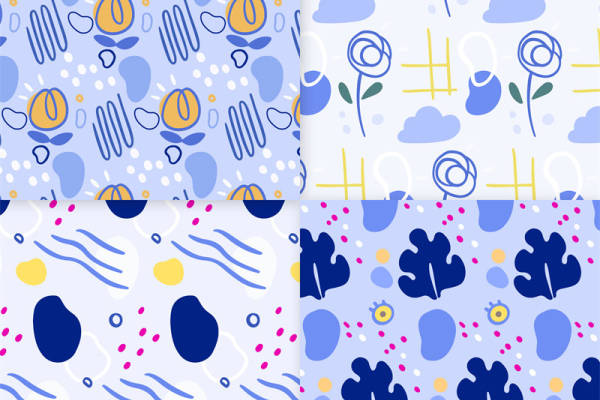 梦幻蓝调:时尚面料印花,打造个性服装