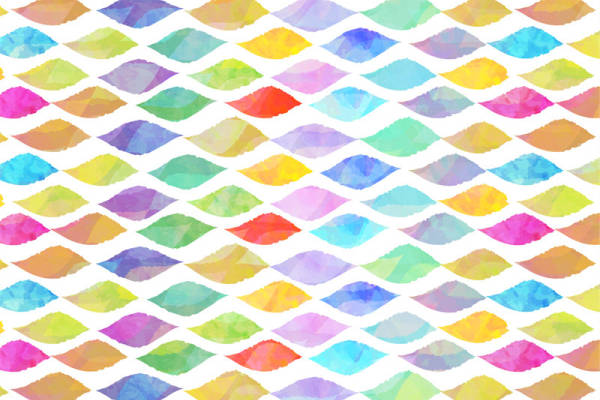 色彩斑斓波浪纹理面料印花，打造时尚个性服装