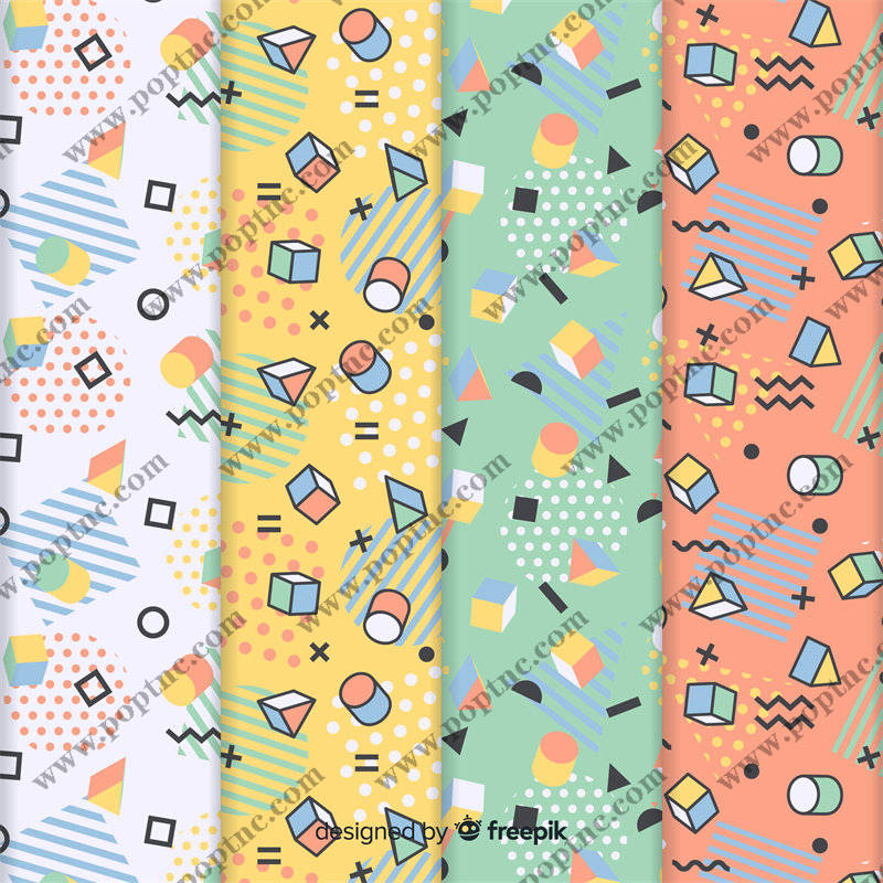 复古几何图案面料印花,打造个性时尚服装