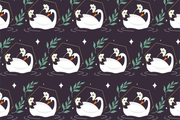 天鹅湖梦境：优雅面料印花打造浪漫服装