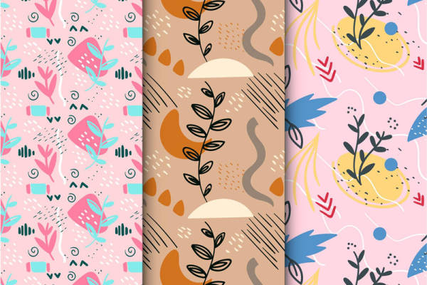 粉色系抽象艺术面料印花,打造个性时尚服装