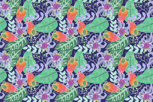 梦幻热带雨林：面料印花服装印花设计