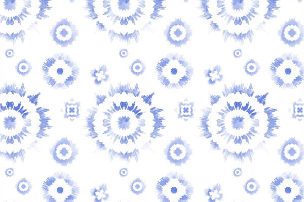 梦幻蓝白圆点印花面料,打造时尚个性服装