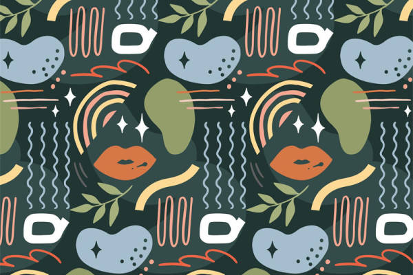 复古抽象花卉印花:打造个性服装面料