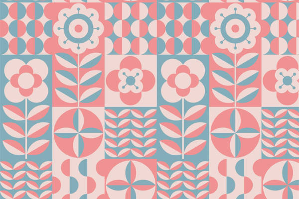 复古几何花卉面料印花:打造独特个性的时尚服装