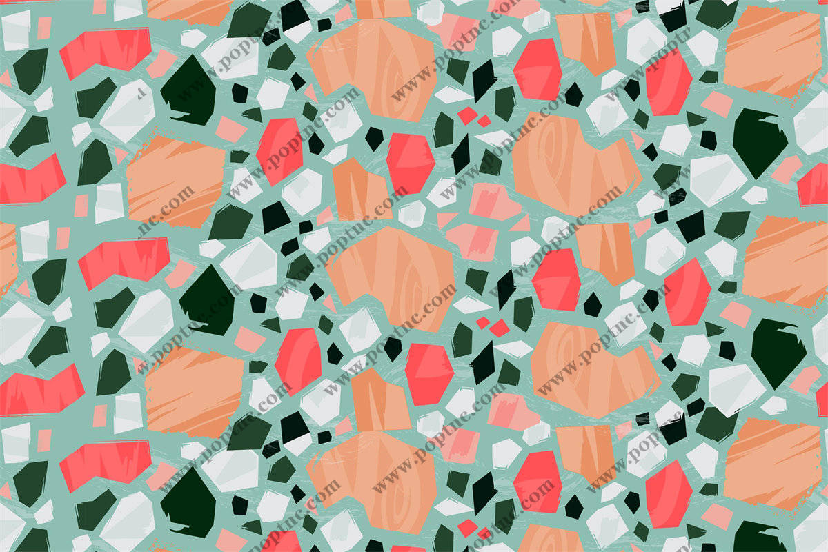 复古碎石纹理服装印花:时尚与自然的完美结合