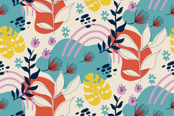 自然生机:面料印花服装印花设计