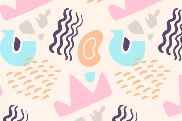 梦幻粉蓝波浪印花面料：时尚与舒适兼具的服装印花