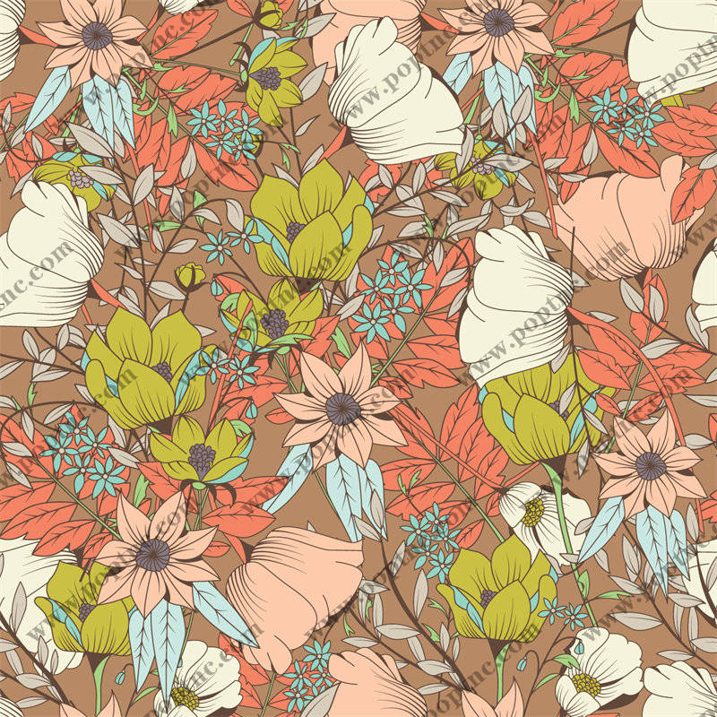 秋日花语:面料印花服装印花设计