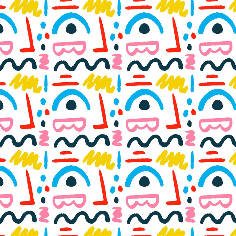 色彩斑斓的面料印花:可爱卡通风格服装印花设计