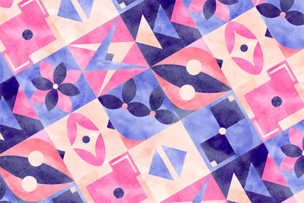 梦幻几何:时尚面料印花设计,打造独特服装风格