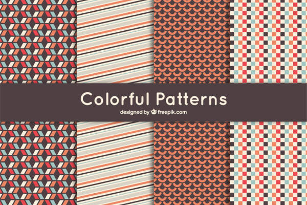 复古风面料印花服装：几何图案与条纹设计