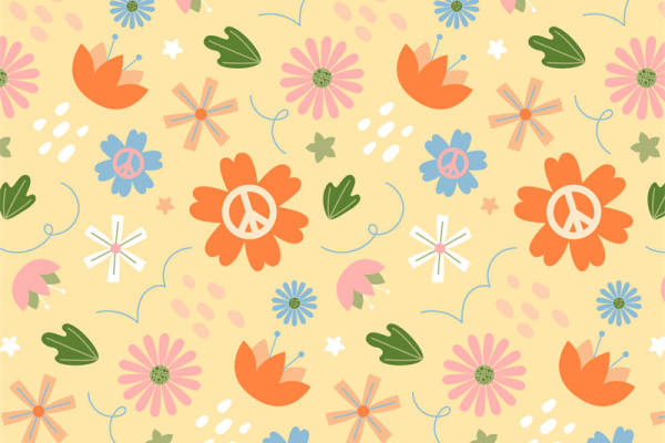 和平与爱的花朵：多彩面料印花为你的服装增添一抹清新