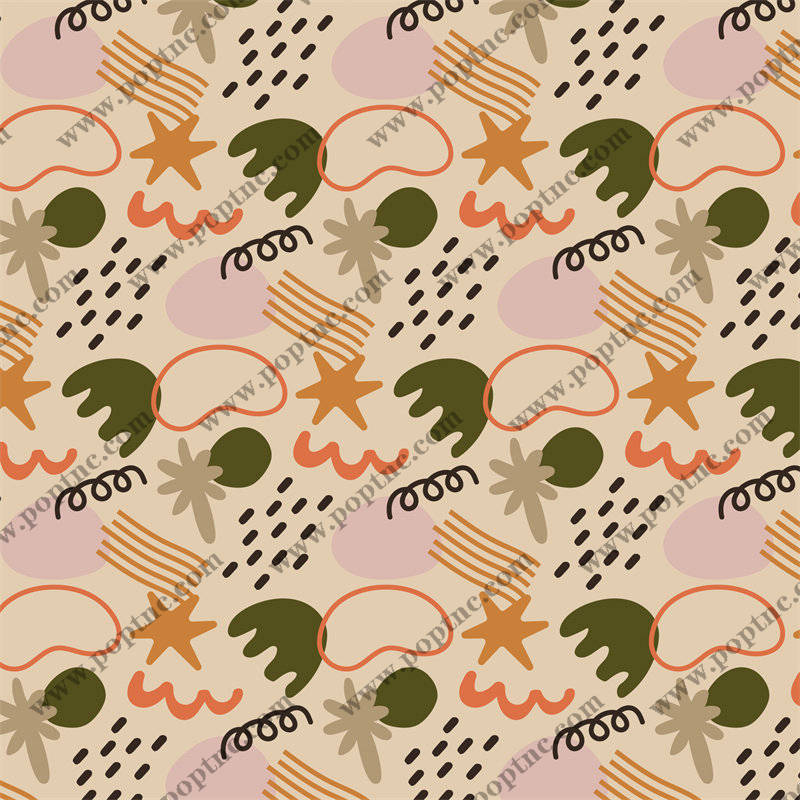 复古抽象图案服装印花:时尚与艺术的完美结合