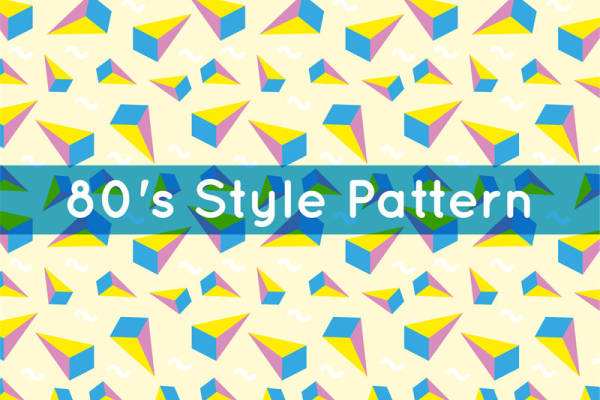 80年代复古面料印花：几何图案点缀时尚服装