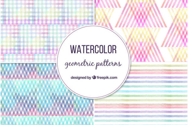 水彩几何图案服装印花:时尚与艺术的完美结合