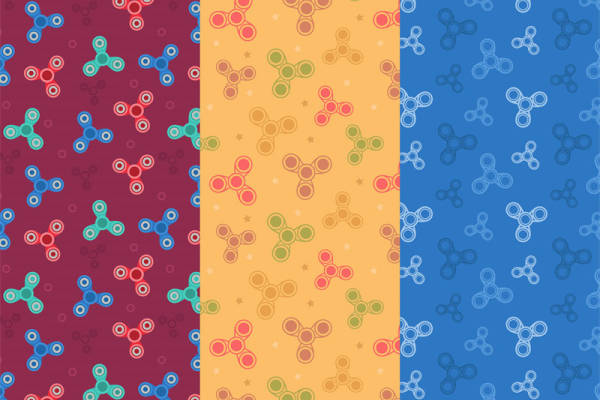 多彩旋转陀螺图案面料印花，打造时尚个性服装