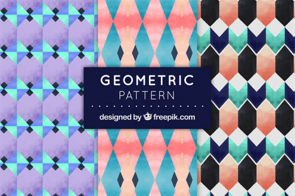 几何水彩纹理面料印花:打造时尚个性的服装印花