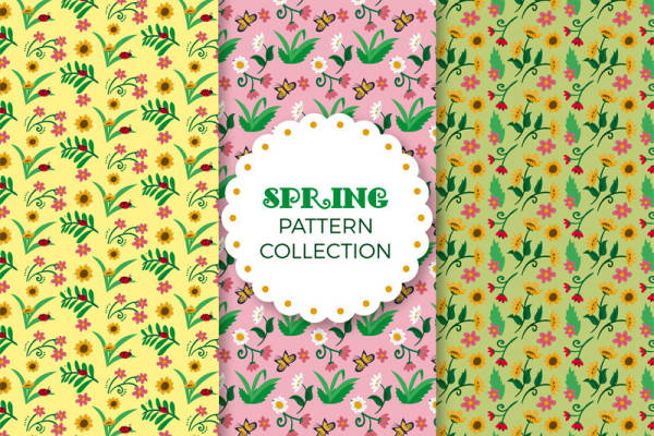 春日花语：清新面料印花服装设计