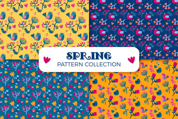 春日生机：花卉图案面料印花服装