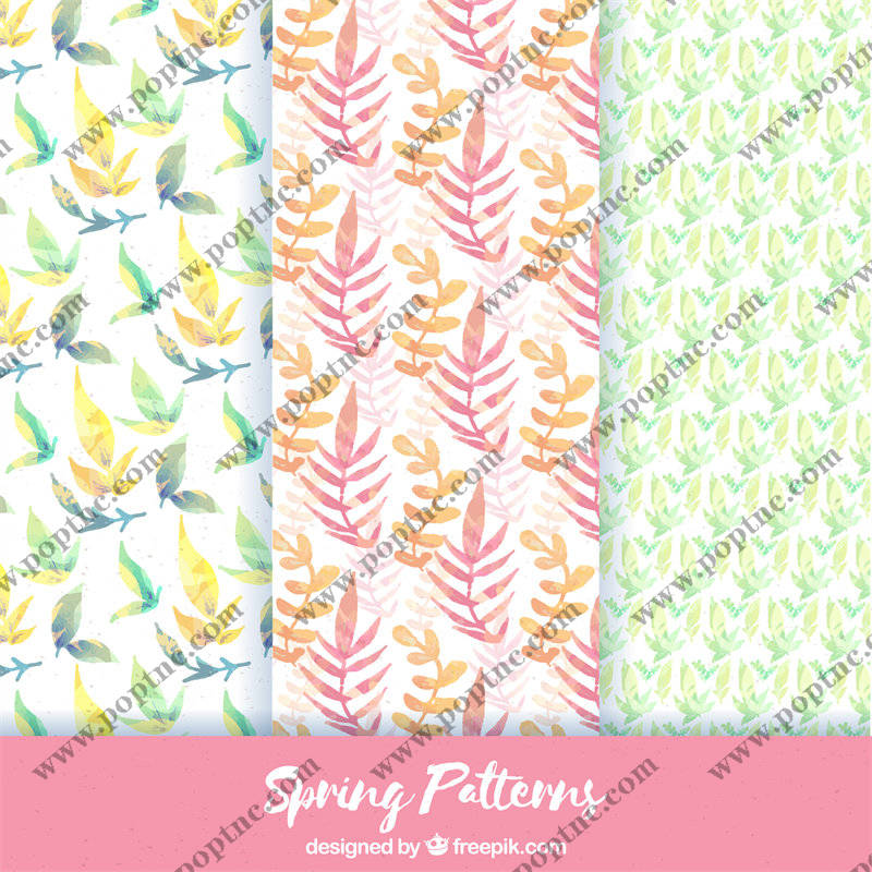 春日生机:水彩花卉面料印花,打造自然清新服装