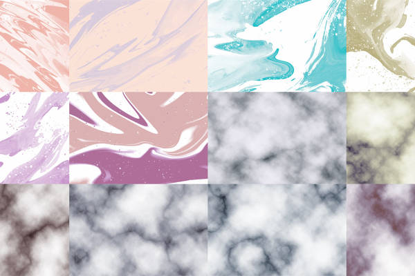 梦幻云雾：柔美大理石纹面料印花，打造优雅时尚服装