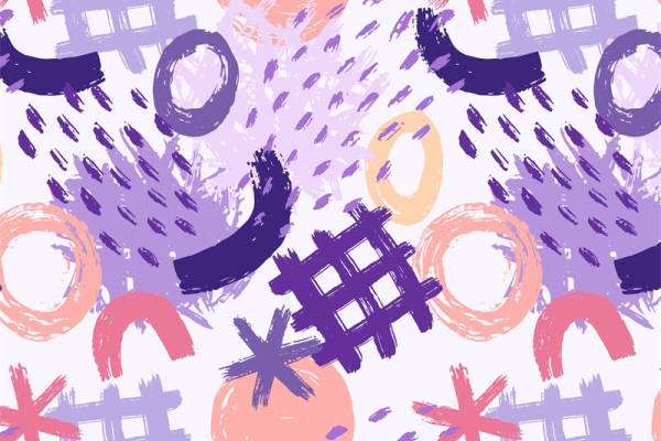 抽象艺术风格面料印花，打造独特服装印花设计