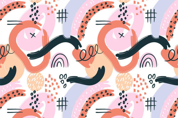 抽象艺术风格面料印花：现代服装印花设计灵感