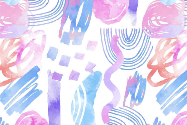 梦幻色彩抽象艺术面料印花 打造独特服装印花风格