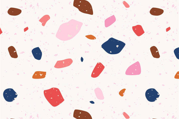 多彩抽象几何图案面料印花,打造时尚个性服装印花设计