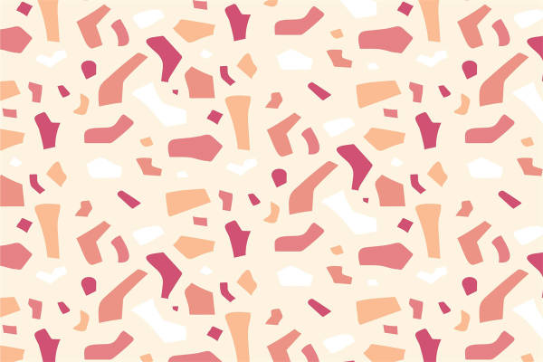 时尚抽象几何图案服装印花面料设计