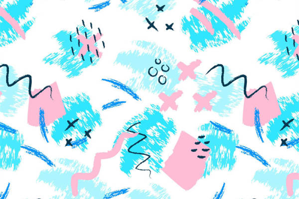 抽象艺术风格服装印花面料，展现个性与活力