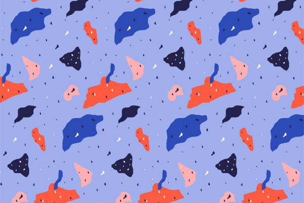 活力海洋风格服装印花：多彩鱼群图案面料印花设计