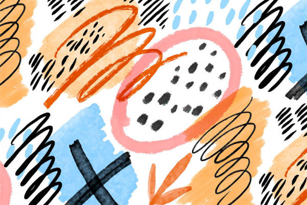 抽象艺术风格面料印花，打造独特个性服装印花设计