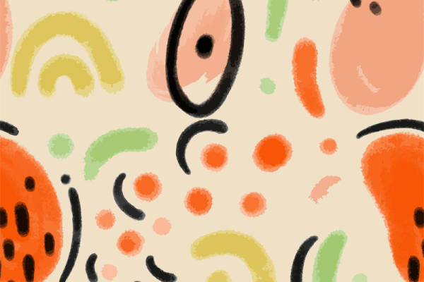 探索抽象艺术风格服装印花：活力四射的面料设计