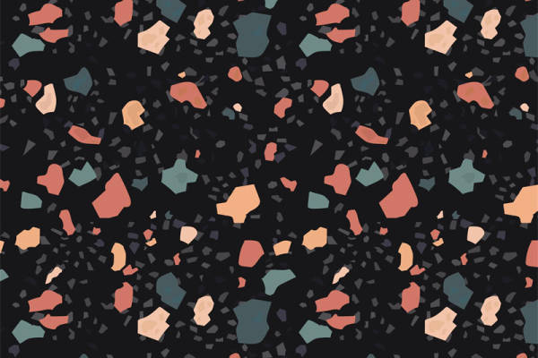 时尚潮流抽象几何图案服装印花面料