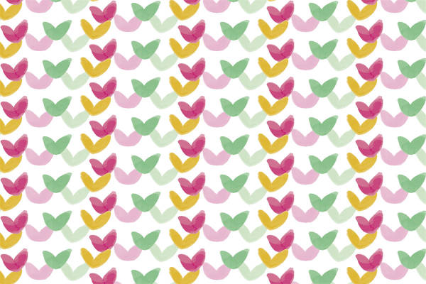 春日清新风格彩色蝴蝶图案服装印花面料