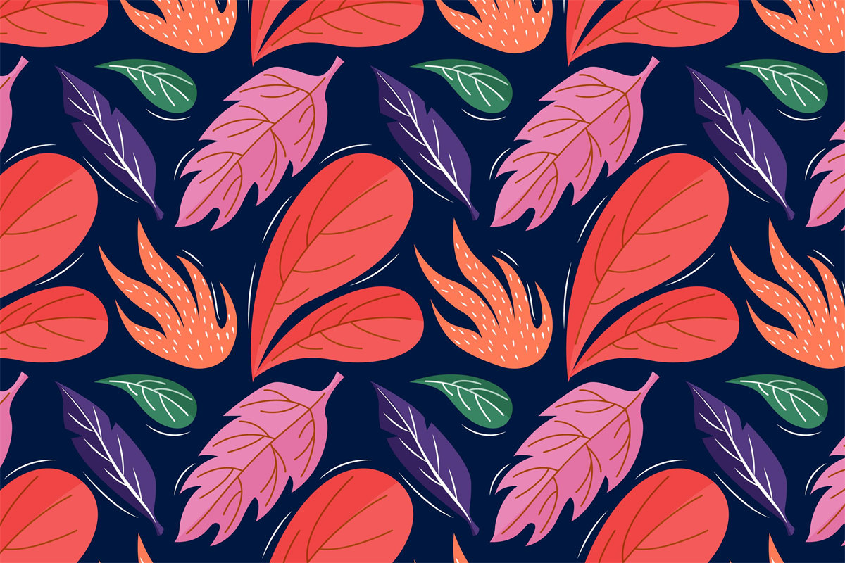 绚丽多彩的秋季服装印花面料设计