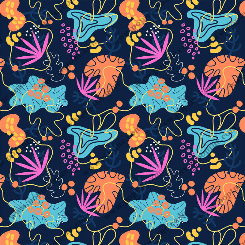 活力海洋风格面料印花,打造夏日清新服装印花设计