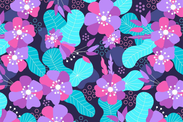 春意盎然的花卉图案面料印花,为服装增添活力