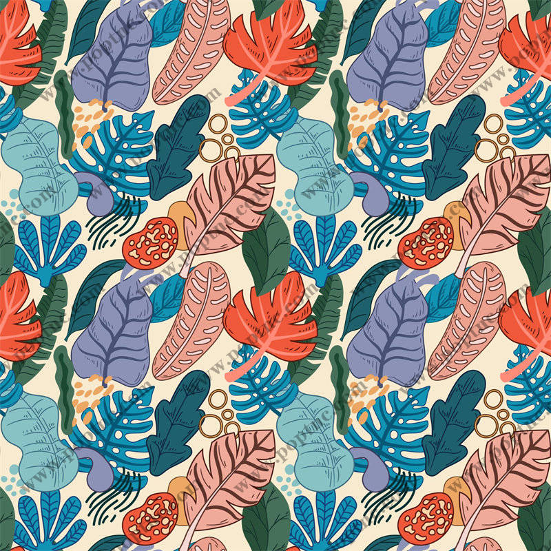 热带风情植物面料印花,夏日服装印花设计新趋势