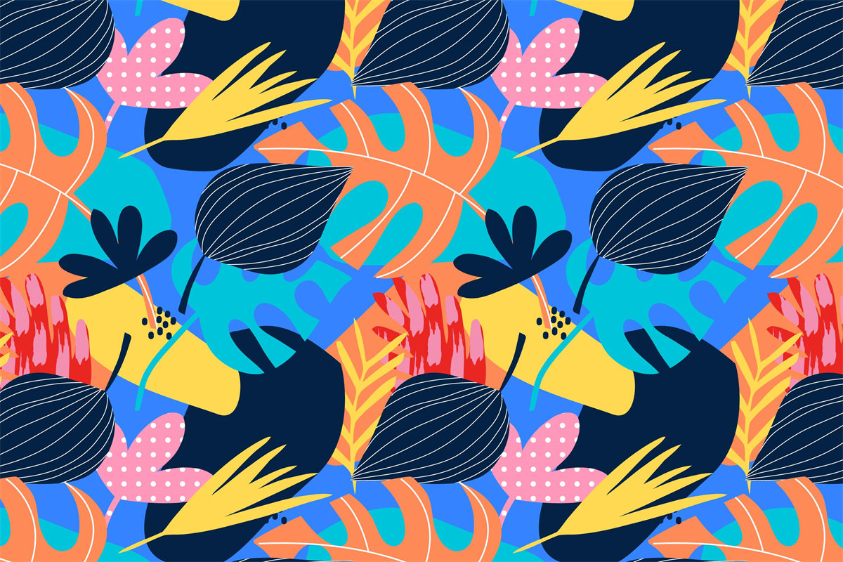 活力四射的热带风情面料印花,点亮你的夏日服装