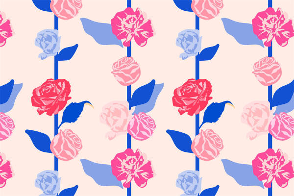 优雅花卉图案面料印花,为服装增添自然之美