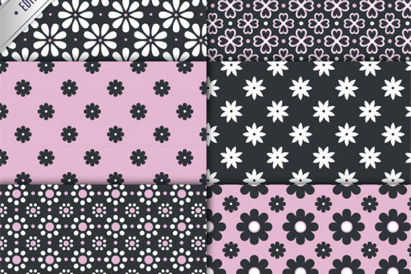 探索时尚界的经典：粉色与黑色花卉面料印花服装