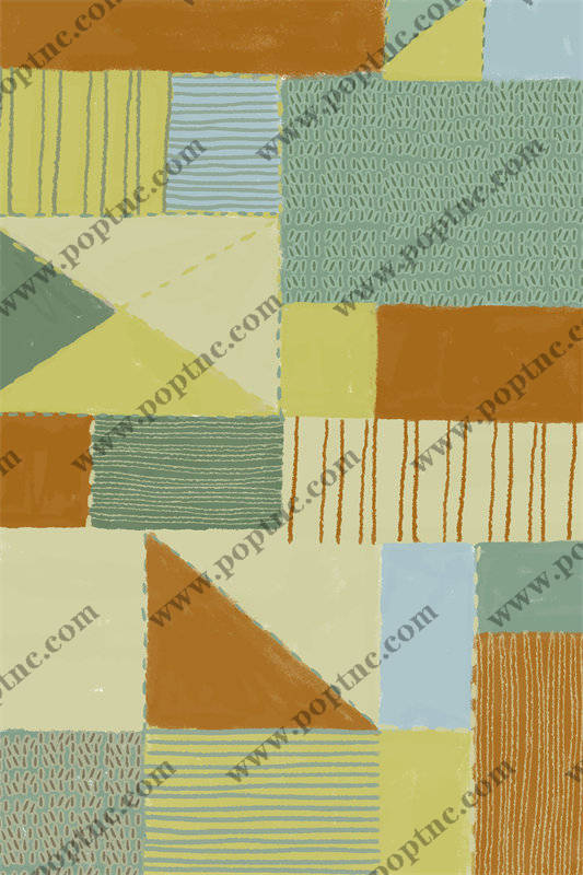 探索抽象艺术的面料印花:现代几何图案服装印花