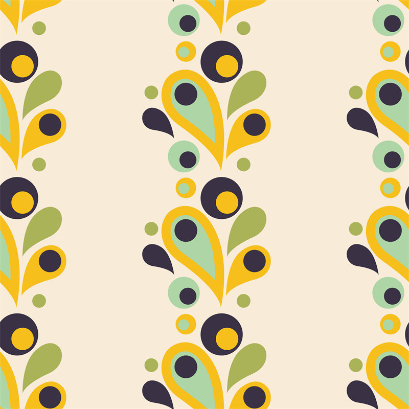 春意盎然的抽象花卉面料印花,为服装增添活力