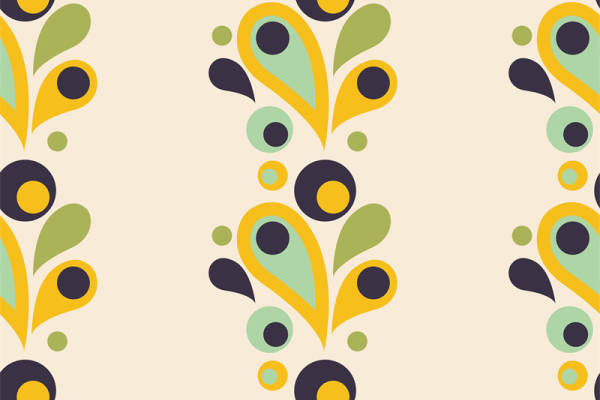 春意盎然的抽象花卉面料印花,为服装增添活力