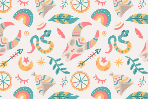 夏日清新水果与动物图案服装印花面料设计