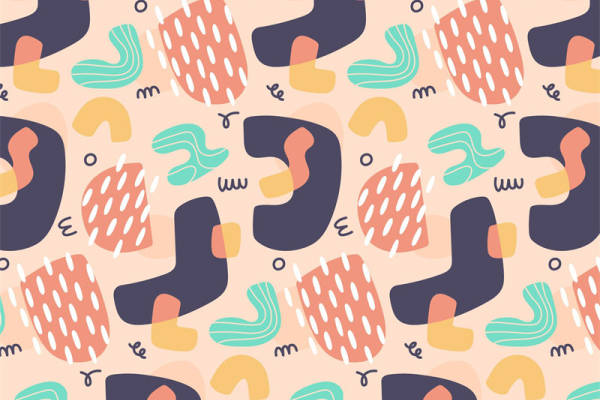 创意抽象图案服装印花面料设计