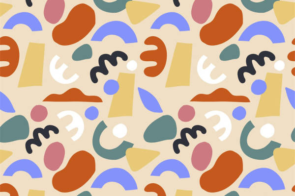 探索抽象艺术风格:多彩几何图案服装印花面料